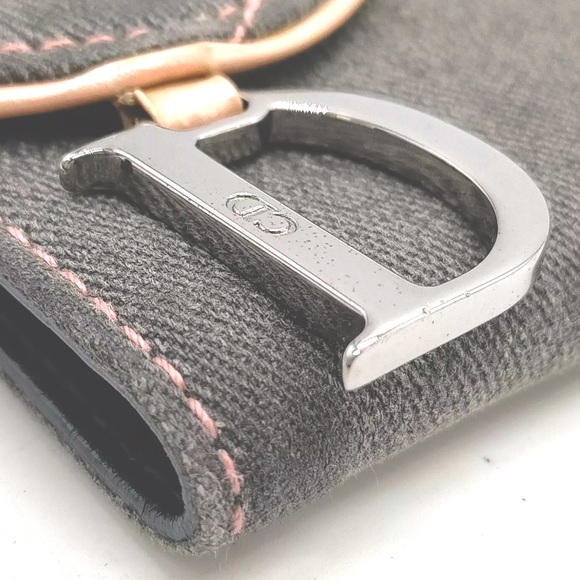 EUC Dior Saddle Gray Denim Long Wallet - Picture 6 of 11